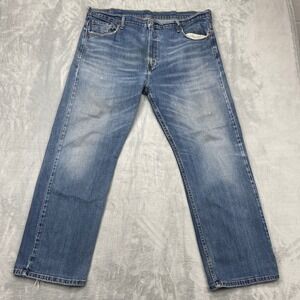 Levi's 501 Jeans Original Fit Mens 40x32 Blue Medium Wash Straight Leg Denim